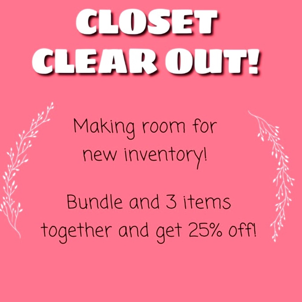 CLOSET CLEAR OUT SALE!!!💗💗